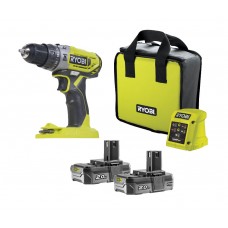 ONE + /Ударная дрель-шуруповерт RYOBI R18PD2-220S