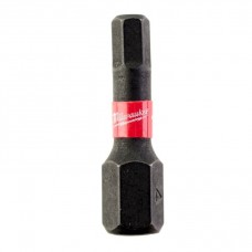 Бита ударная MILWAUKEE SHOCKWAVE Hex4 25 мм (2 шт.)