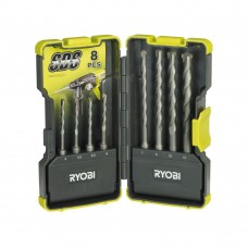 Набор буров для перфоратора Ryobi RAK 08 SDS-PLUS (8 шт.) Набор буров для перфоратора Ryobi RAK 08 SDS-PLUS (8 шт.)