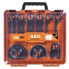 Набор оснастки для многофункционального инструмента AEG OMNI 9 шт в кейсе Набор оснастки для многофункционального инструмента AEG OMNI 9 шт в кейсе