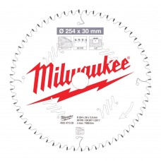 Диск пильный по дереву D 254х30х3,0 мм 60Z MILWAUKEE для циркулярной пилы