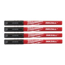 Маркеры со сверхтонким пером Milwaukee INKZALL черные (4 шт.) [48223164]
