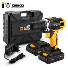 Дрель-шуруповерт аккумуляторная DEKO DKCD20FU-Li 063-4093 SET 63