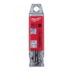 Сверло по металлу двуxстороннее HSS-G MILWAUKEE D 4,0x14x55 (10 шт.)